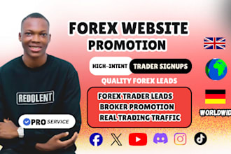 do forex broker promotion, forex lead, and ib partner website promotion