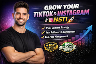 manage and grow your tiktok and instagram with content strategy