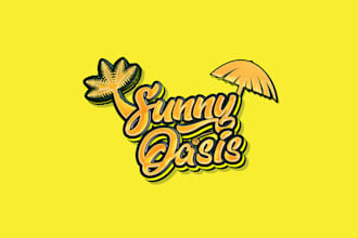 design unique rental property logo for florida house