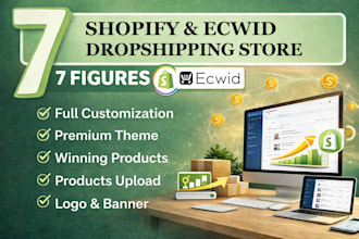 design redesign professional ecwid store setup ecwid dropshipping website SEO