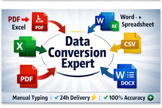 convert pdf, scanned pages to excel conversion, data cleaning
