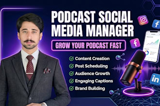 be your podcast social media manager and content creator