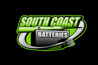 make automotive extraordinary logo for south coast batteries