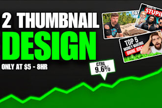 design professional youtube thumbnail