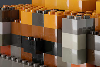 design a custom 3d lego moc, with bricklink studio files and pdf instructions