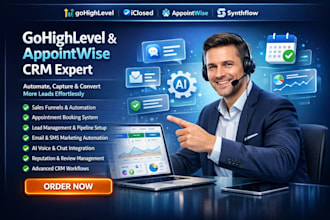 setup appointwise gohighlevel workflow automation sales funnel landing page CRM