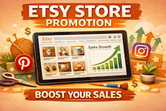 skyrocket your etsy sales by organic etsy store promotion and SEO marketing