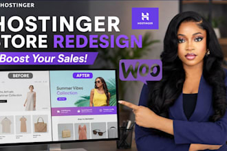 build or redesign a high converting hostinger ecommerce website
