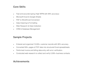 do accurate data entry, excel data entry and PDF conversion