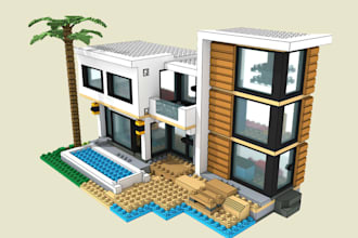 do custom lego buildings houses architectural 3d lego models and botanical sets