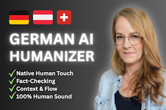 humanize german ai content and perform fact checking