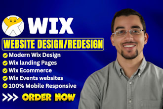 build wix website design, redesign business wix website, website development