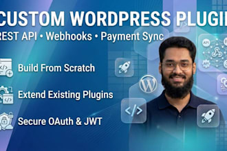 develop saas connected wordpress plugins or custom plugin