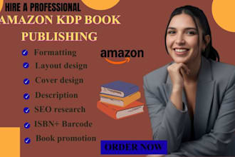 provide book publishing support for amazon KDP