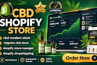 design cbd shopify store, shopify marketing for cbd, cbd website, vape store