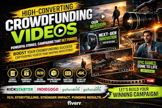 do professional crowdfunding video for kickstarter and indiegogo