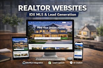 design real estate website with idx mls integration for agents and investors