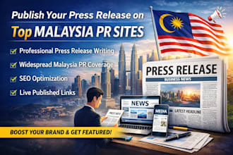professionally write, publish, and distribute your pr on top malaysia PR sites