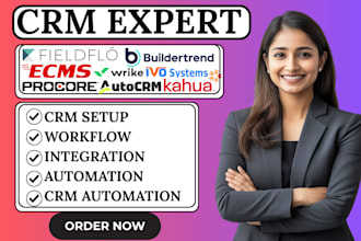 procore ecms kahua fieldflo ivosystem autocrm wrike buildertrend motive jobber