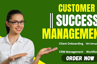 set up ghl customer success system and client management workflow