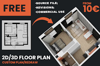 create 2d and 3d floor plans for real estate