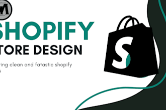 design shopify store, shopify website and ecommerce website