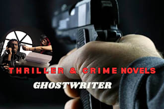 ghostwrite a thriller, crime, mystery, or suspense novel or ebook