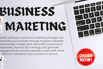 promote ecommerce link, product website, iptv, business ai with reddit seo post