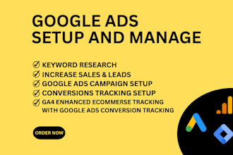 setup and manage google ads campaign