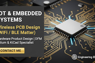 do expert altium multilayer iot wireless pcb design and embedded product design