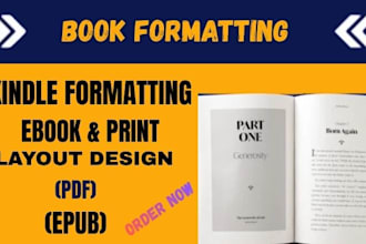 do ebook formatting, kindle, kdp, paperback book formatting professional