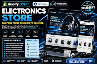 design best selling electronics dropshipping store shopify website gadget store