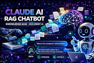 build claude ai rag chatbot, knowledge base ai, custom llm bot system, ai agent