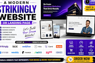 create a high converting strikingly landing page