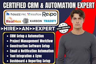 setup houzz realnex karbon kissflow reipo tradify  corecon miro crm automation