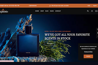 design luxury perfume fragrance store cologne store perfume shopify store
