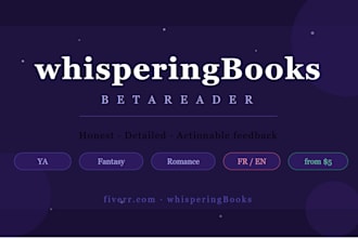 beta read your romance story and give honest feedback