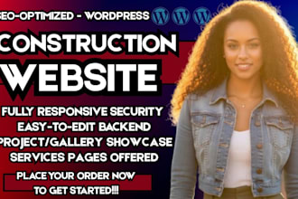 construction website contractor site construction company site handyman website