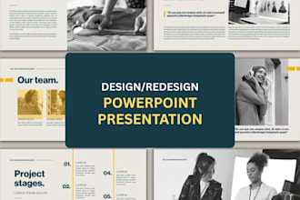 redesign powerpoint presentation into modern professional slides