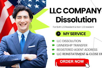 do llc reinstatement, llc dissolution, llc ownership transfer, close ein, US tax