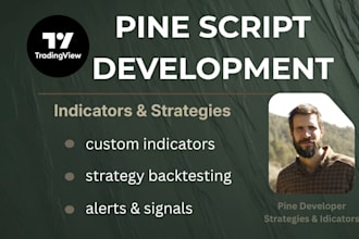 build custom tradingview pine script indicators or strategies