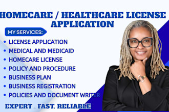 assist healthcare, home care, non medical agencies with license application