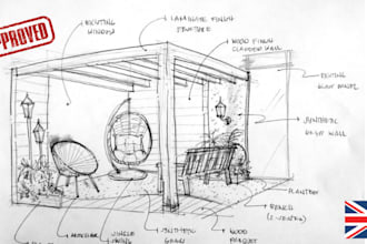 create UK garden room, annex and extension drawings for planning approval