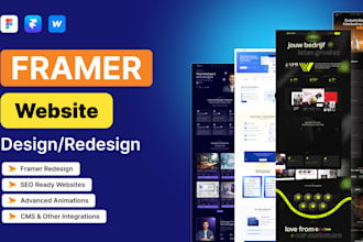 design or develop framer website, expert framer developer