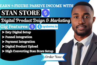 setup stan store design stan store website setup payhip, stan store landing page