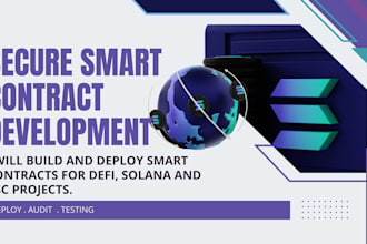 build and deploy defi smart contracts for solana, bsc, ethereum blockchain