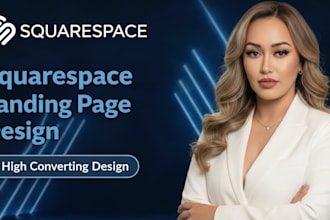 design a high converting squarespace landing page or sales page