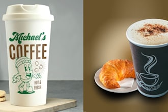 do unique paper coffee cup, paper cup, ice cream cups design