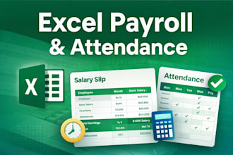 create automated salary slip and attendance sheet in excel