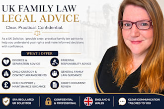 provide professional UK family law advice on divorce and child custody
